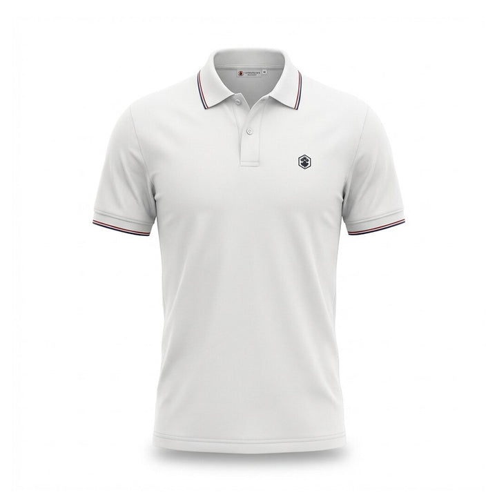 Lumberjack Men Polo Select Mini Logo White