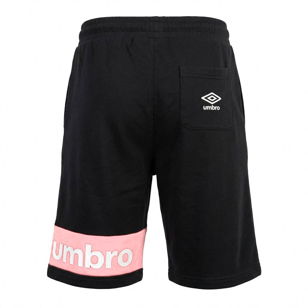 Umbro Short Lifestyle Homme Coton Noir Rose