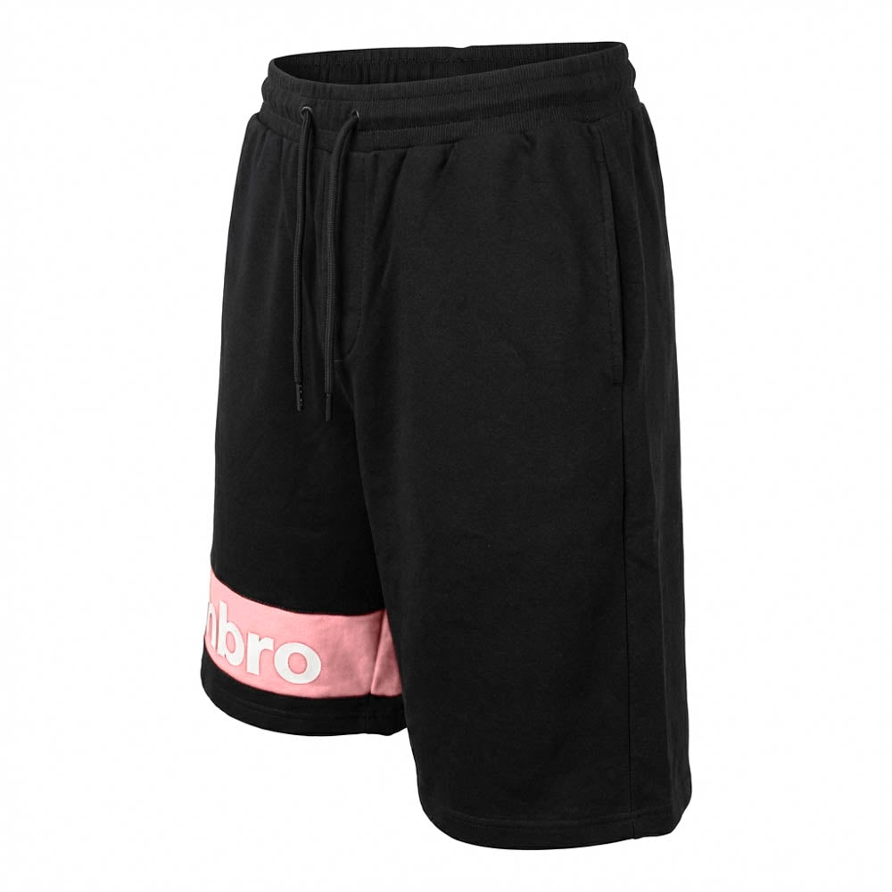Umbro Short Lifestyle Homme Coton Noir Rose