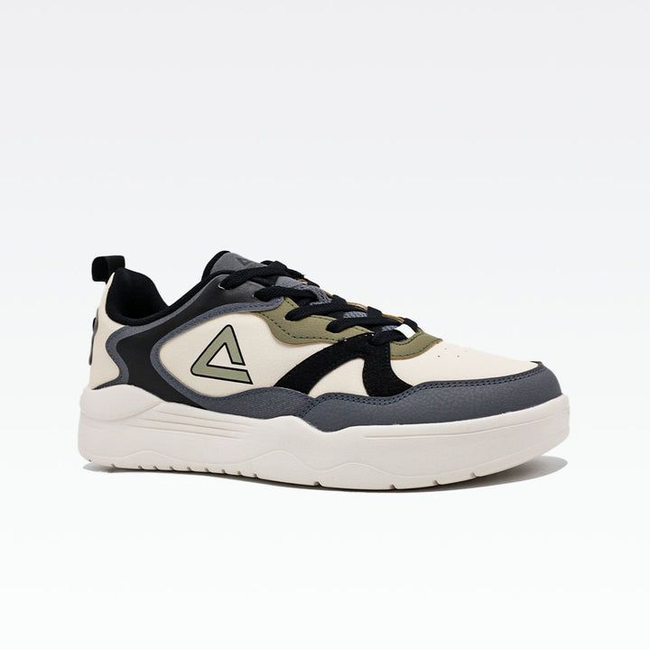 Peak Casual Shoes Off White Dark Grey