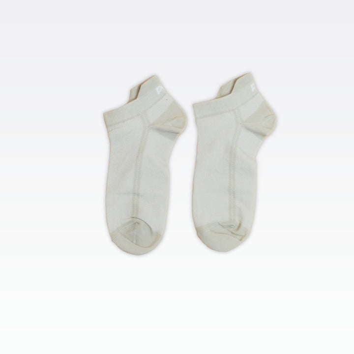 Peak Low Cut Socks (3 In 1) White/Khaki