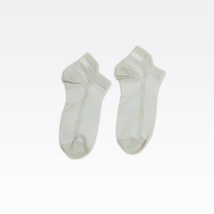 Peak Low Cut Socks (3 In 1) White/Khaki